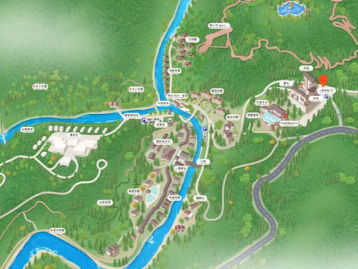 魏县结合景区手绘地图智慧导览和720全景技术，可以让景区更加“动”起来，为游客提供更加身临其境的导览体验。